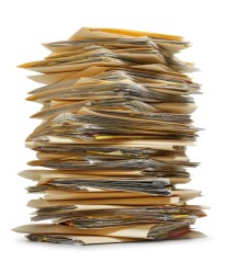 Stack of paperwork